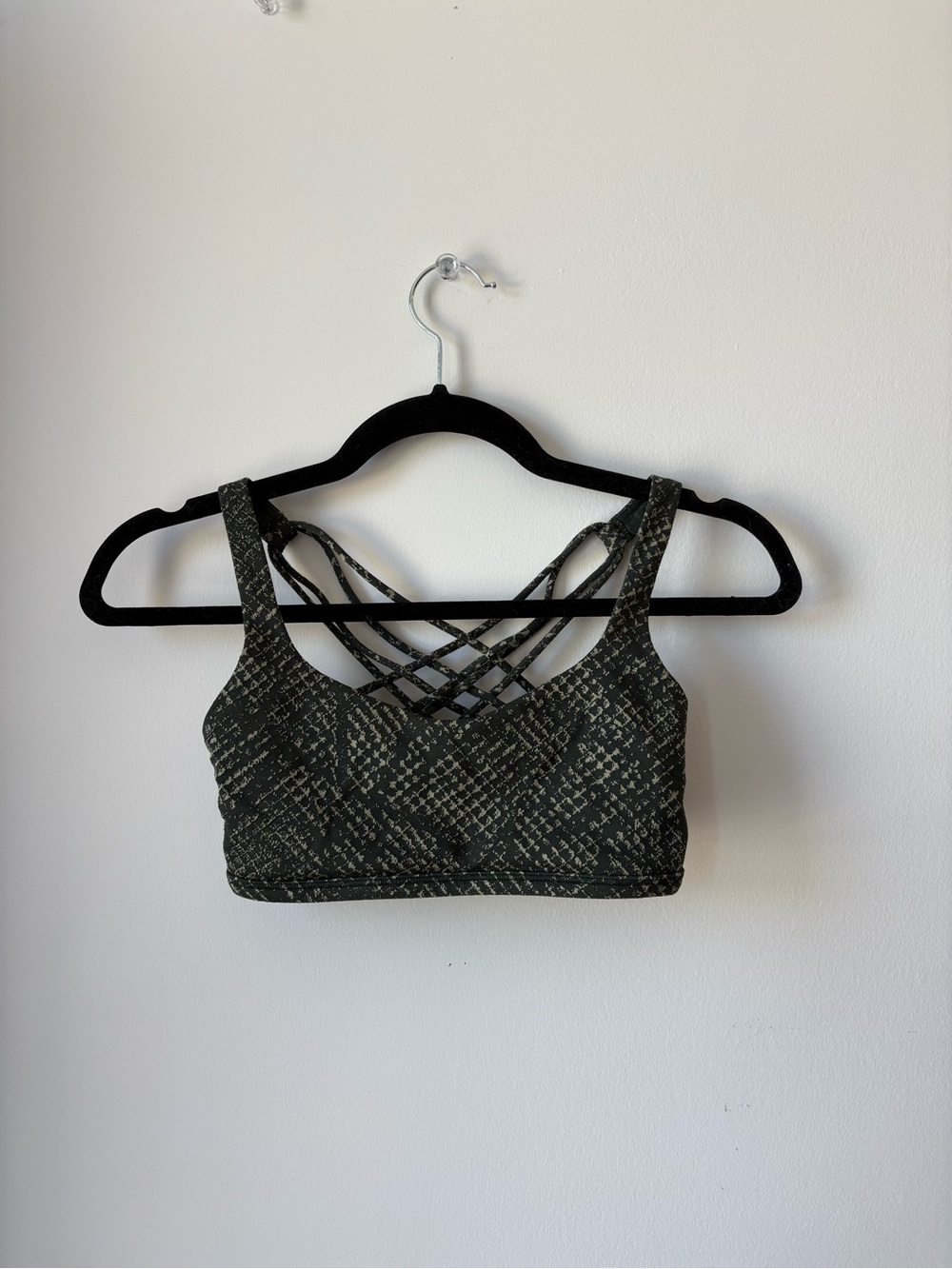 lululemon athletica Snake Pattern Crisscross Sports Bra